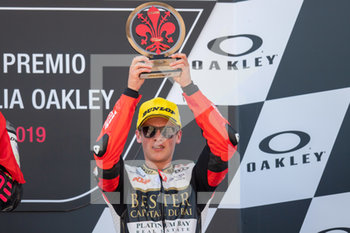 2019-06-02 - Jaume Masia Bester Capital Dubai sul podio della Moto3 - GRAND PRIX OF ITALY 2019 - MUGELLO - PODIO MOTO3 - MOTOGP - MOTORS